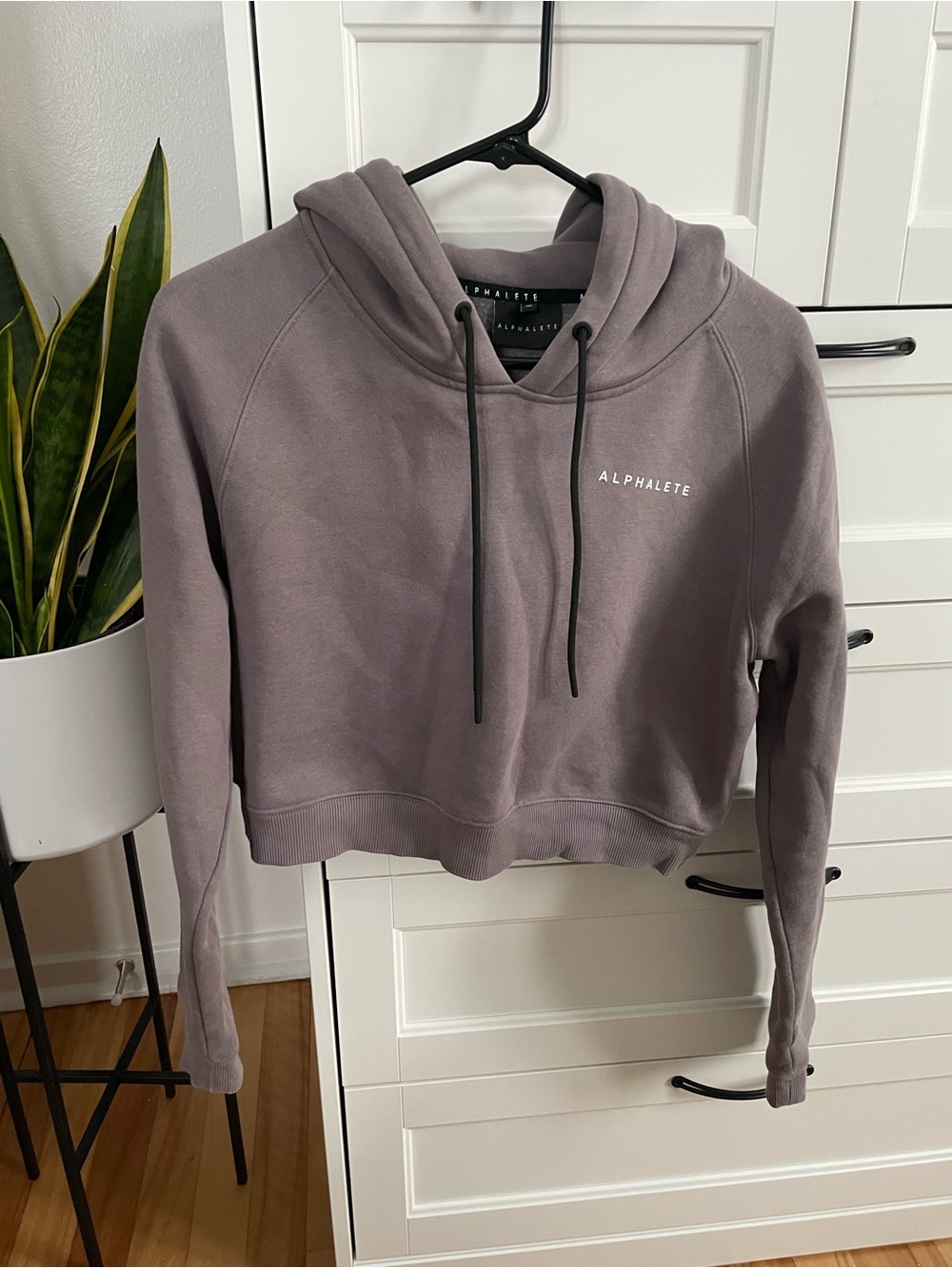 Alphalete Women's Cropped Hoodie in Mauve